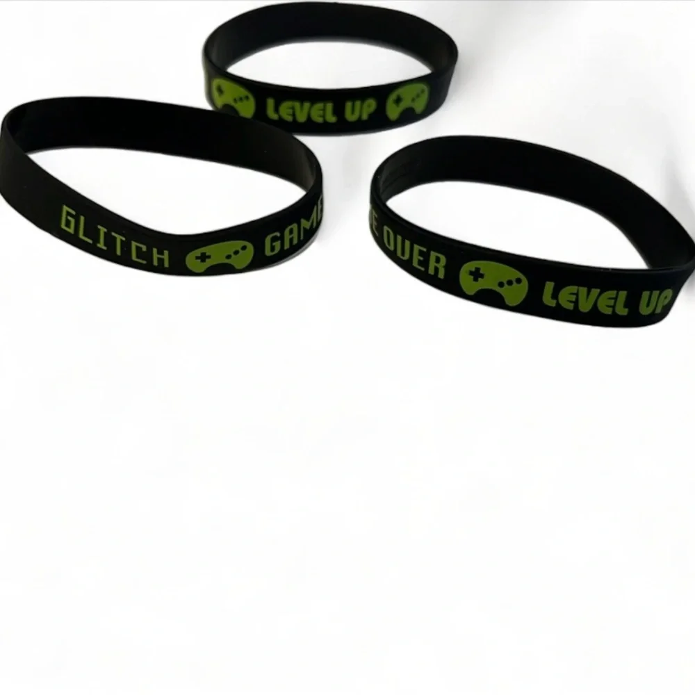 ✨5/$25 NWT Gamer Rubber Bracelets Lot of 24